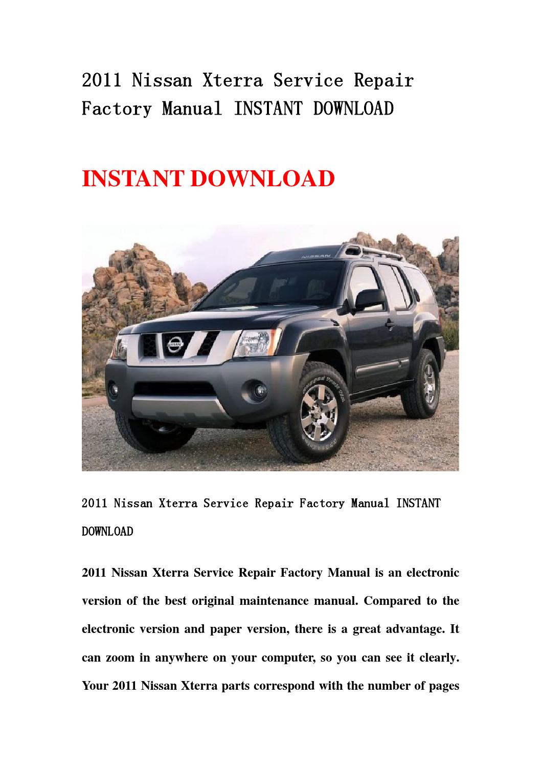 2007 nissan frontier service repair manual free download